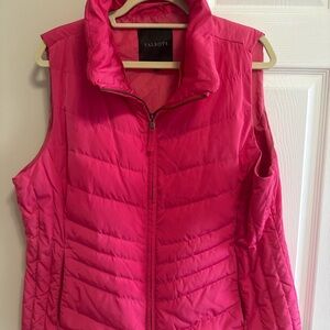 Talbots Vibrant Pink Puffer Vest